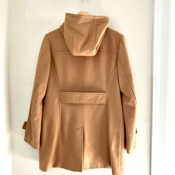 Michael Kors Camel Toggle Wool Hood Coat Size 10 - Picture 3 of 8
